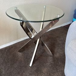Glass Side Table