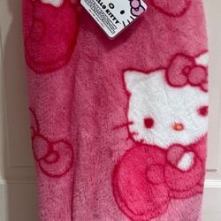 Hello Kitty Faux Fur Bow Blanket 