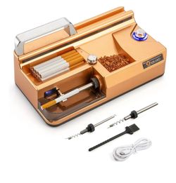 Máquina laminadora de cigarrillos eléctrica, Cargador automático de conos, Mini máquina de llenado de conos preenrollados portátil, Rodillo automático