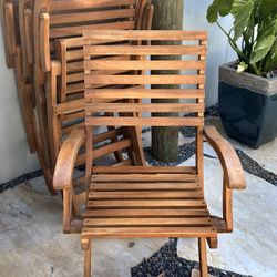Set Of 4 Folding Patio Chairs