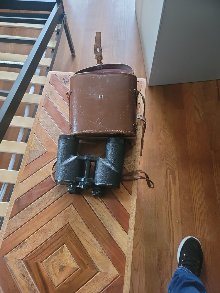 Binoculars and Case