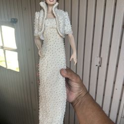 Vintage Diana Princess Of Wales 17" Porcelain Portrait Doll