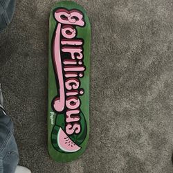 Tyler The Creator Golfilicious Skate Board No Wheels Or Grip Tape