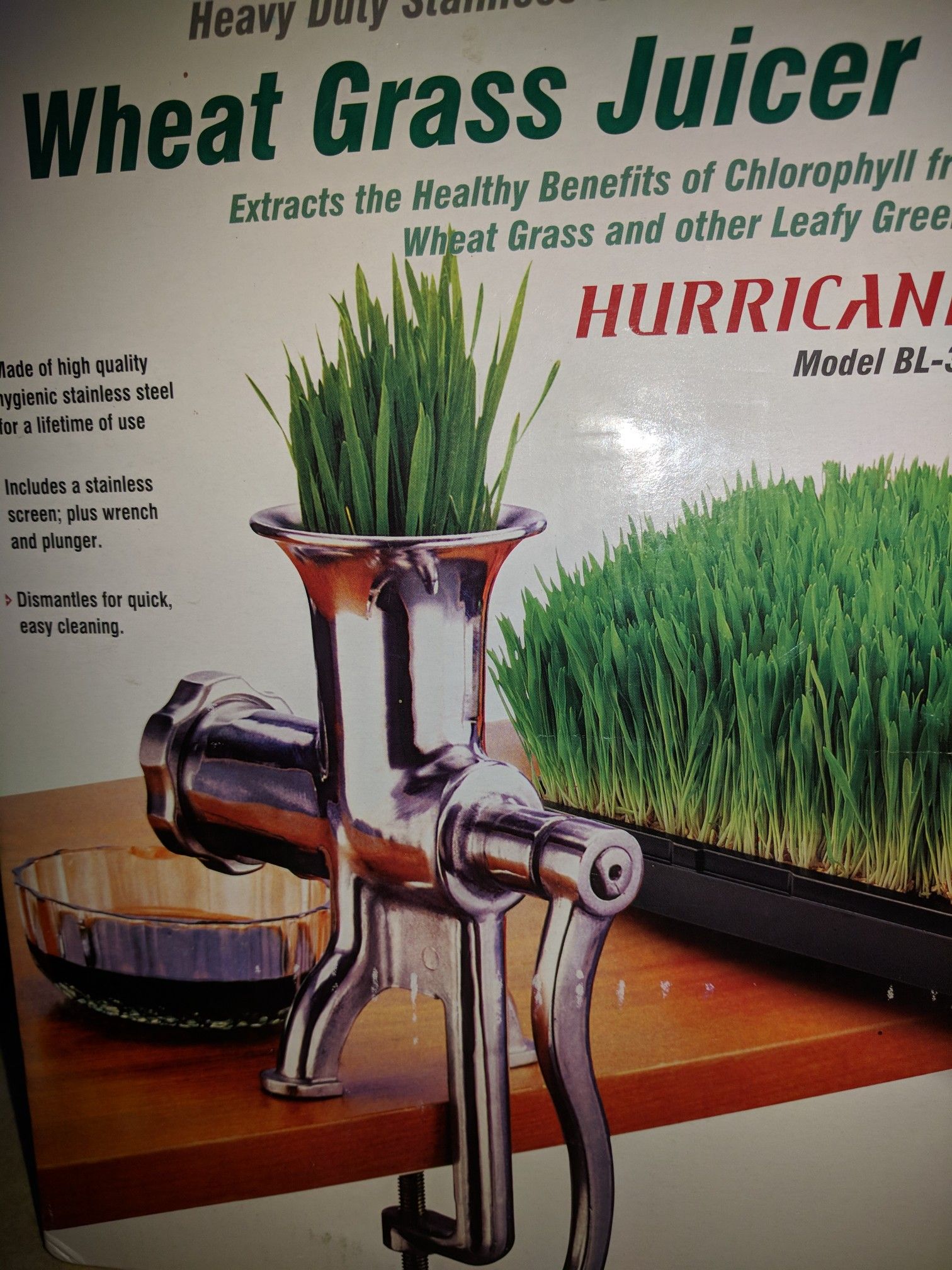 Wheat Grass Juicer, Hurricane BL 30
