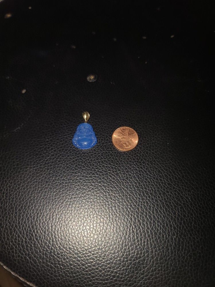 10k Jade Buddah Pendant