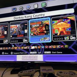 Super Nintendo Control Deck Jr With 2 Controllers 