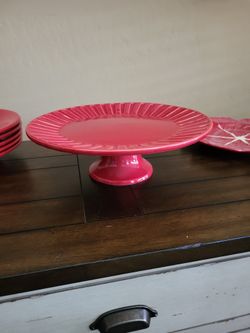 Very Large red Cake Stand
