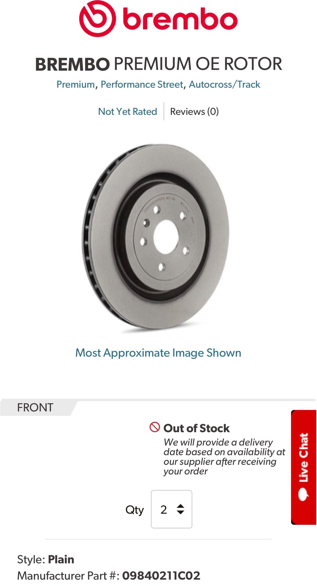 Brembo Front Rotors for Lexus IS300
