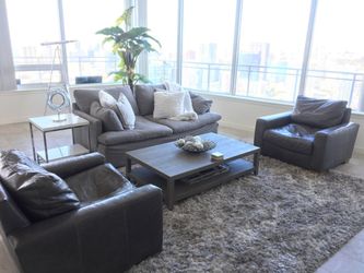 Restoration Hardware : Living Room Couch And Table Set 
