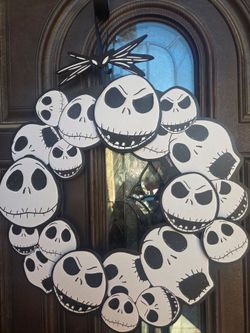 Nightmare Before Christmas Jack Skellington Wreath