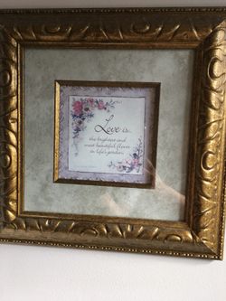 Beautiful gold framed picture