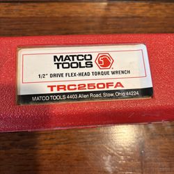 Matco 1/2” Drive Flex Head Torque Wrench