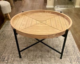 Round Wood Coffee Table