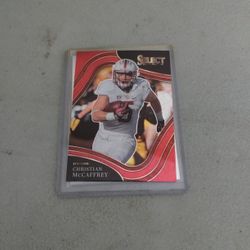 Christian McCaffrey Card Number 142 Select Draft Pick Orange Card