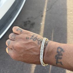 Moissanite Gold Tennis Bracelts (combo)