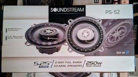 Soundstream 5.25 Audio Speakers Brand New In The Box