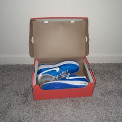 Nike Blue And White Air Force 1 Size 4.5 4o2 5o3 8799