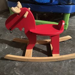 IKEA wooden toy  rocking horses,
