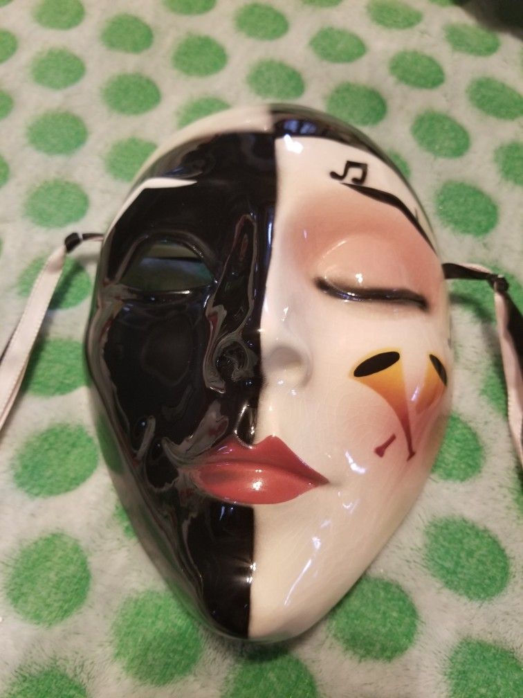 About Face Clay Wall Art Mask