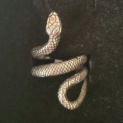 Stainless Steel Snake Ring Size 10