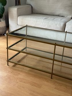 Gold Glass Table