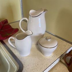 Celestial Fine China SYMPHONY USA  Three Pieces Includes Coffee Po Creamer And Sugar