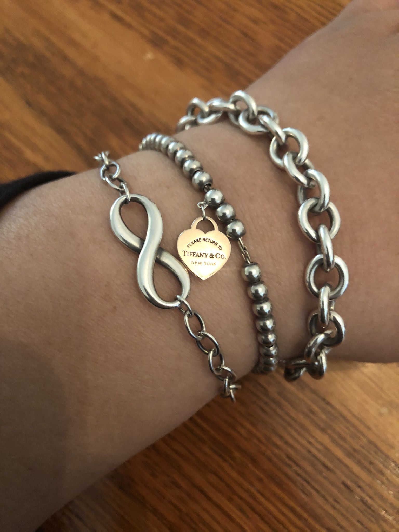 Tiffany & Co Beaded Rose Gold Heart  