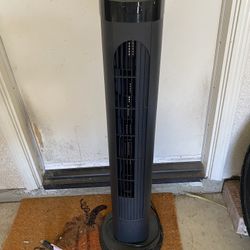 Cascade 4 Speed Oscillating Tower Fan With Timer 40” Tall