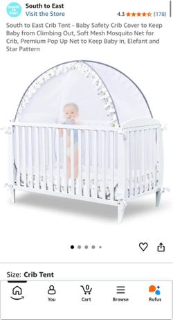 South to east crib tent