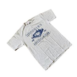 Brooklyn Dodgers Vintage T-Shirt Size L Made In USA Jerzees Tag