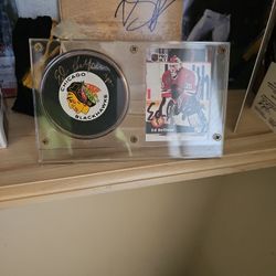 Ed Belfour Card & Puck