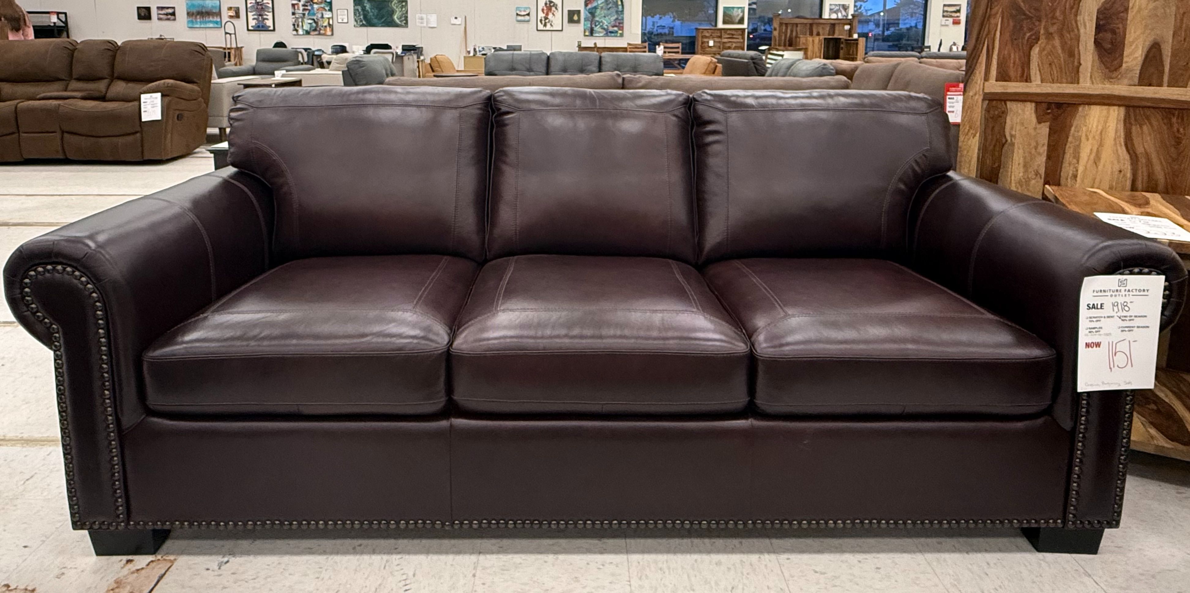 Cassidy Burgandy Sofa