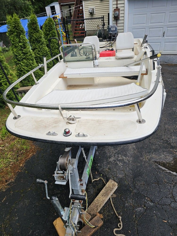 Wahoo 14 Ft Boat And Trailer