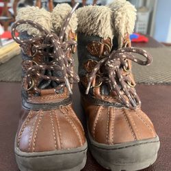 Baby Gap Brown Faux Fur Leather Boots 