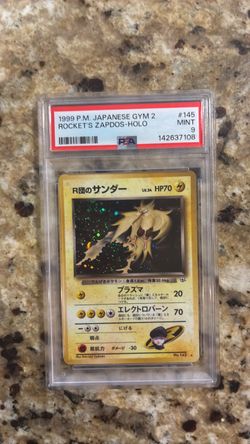 1999 Japanese Rocket's Zapdos Holo PSA 9 Mint
