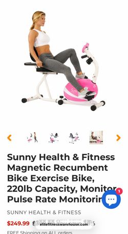 Sunny Health & Fitness Magnetic Recumbent Exercise Bike