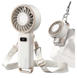 DiveBlues Portable Handheld Fan with Lanyard