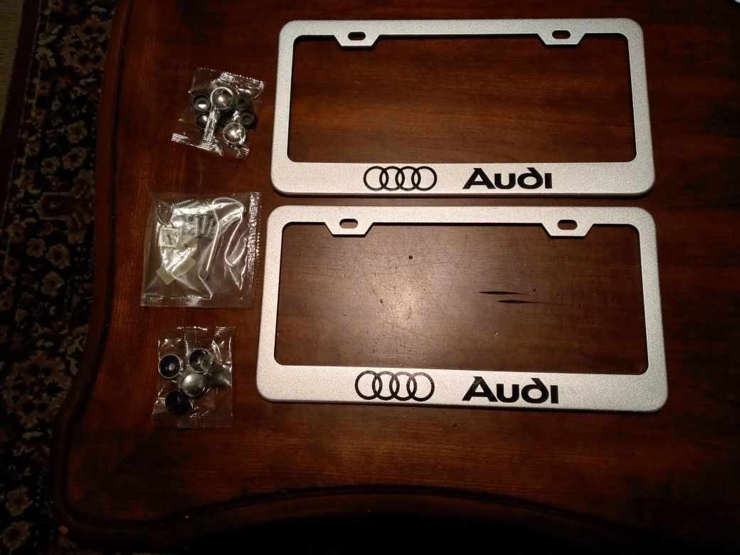 Silver License Plate Holder For Audi