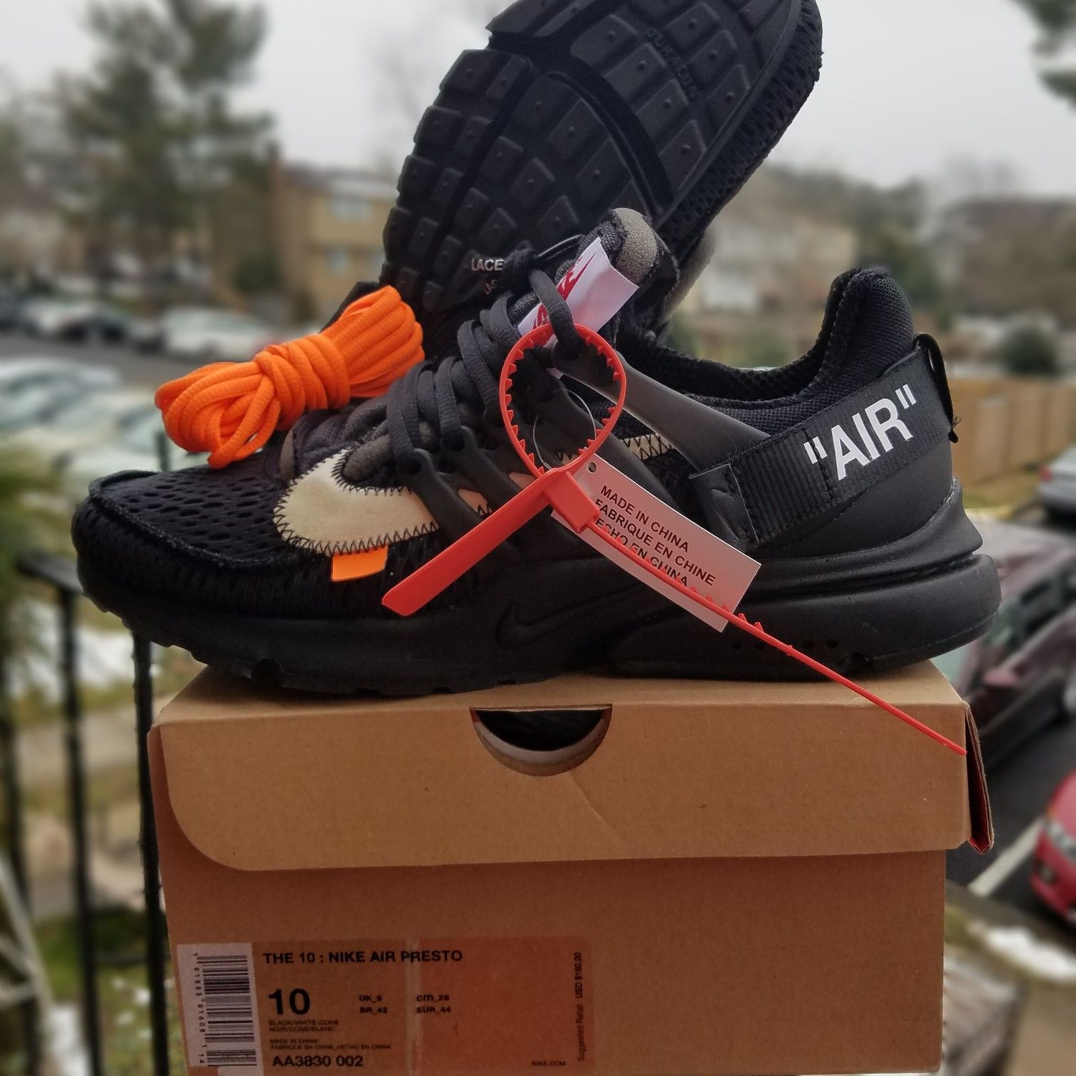 Size 10 Nike Off-White Presto "Black"!!!!