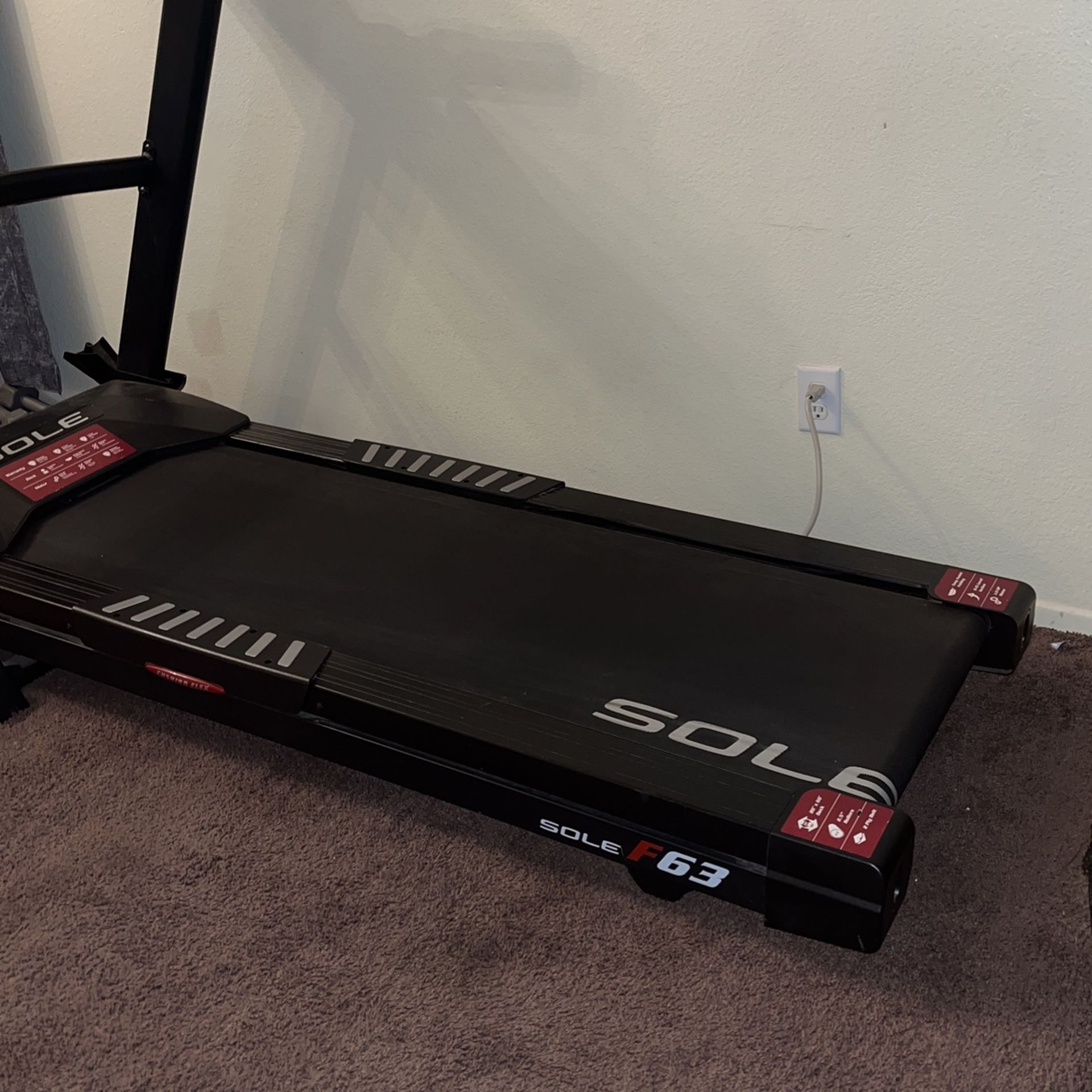 SOLE, F63 Treadmill, Home Workout Foldable Treadmill with Integrated Bluetooth Smart Technology