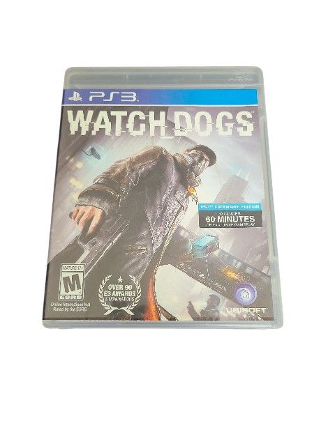 Watch Dogs Sony PlayStation 3 2014 Edition Tested Complete with Manual