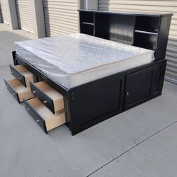 Full Size Bed Frame With Mattress 
