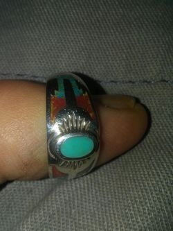 Very nice sterling silver rings. Real stone