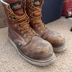 Thorogood Boots (9.5) Waterproof Steel toe(Still have a lot of miles left!)