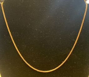 18" silver gold tone chain #29551