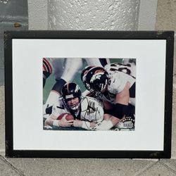 Framed Football Photo  Signed  Art 