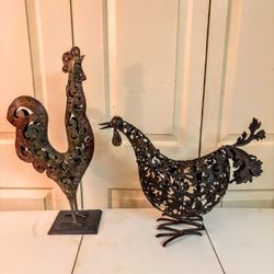 Metal Bird Art Rooster Chicken 