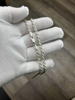 Silver925 Rope Chain 24 Inches 