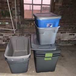 Various Size Plastic Bins