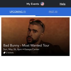 **2 BAD BUNNY TICKETS MOST WANTED TOUR MIAMI, FL**